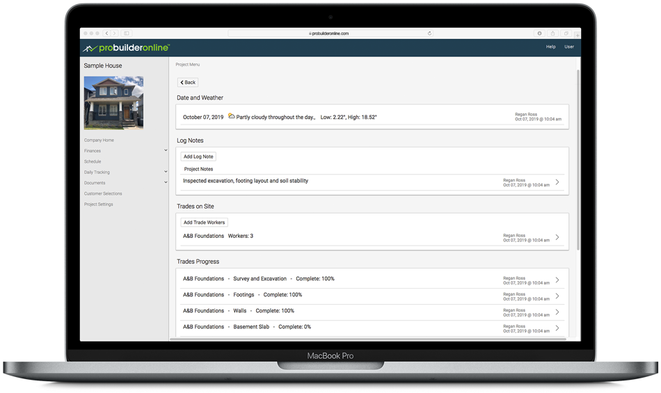 screenshot of ProBuilder Online